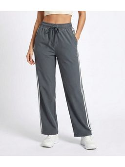 WINEBERRY - Women Charcoal Ragular Fit Track Pant