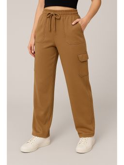 WINEBERRY - Women Brown Regular Fit Cargo