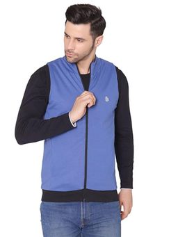 Bonjour - Regular Fit Blue Men Reversible Jacket