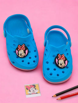 Yellow Bee - Disney Minnie Mouse Clogs with 3D Character Charm-Blue