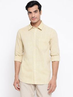 Fabindia - Yellow Cotton Comfort Fit Casual Shirt
