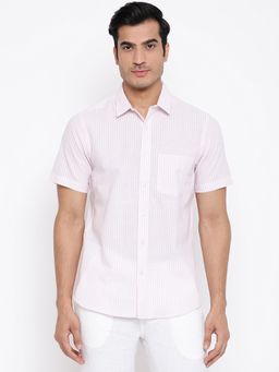 Fabindia - White Cotton Slim Fit Casual Shirt