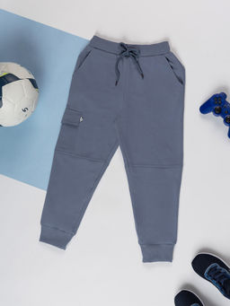 Purple United Kids - Boys Grey Solid Jogger