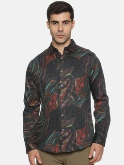 MELVIN JONES - Multi-Color Swirls Printed Shirt