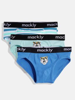 mackly - Multi-Color Printed Boys Briefs (Pack of 3)