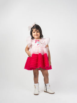 Lil Glam - Embroidered Doll Frill Dress