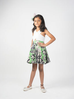 Lil Glam - Elegant Printed Dress