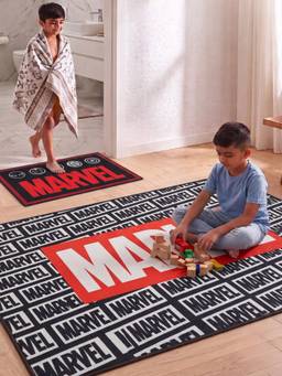 Athom Living - Marvel Carpet And Get Bathmat Free Multi-Color (3x5 feet) (Pack of 2)