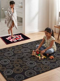 Athom Living - Mickey Mouse Carpet And Get Bathmat Free (3x5 feet) (Pack of 2)