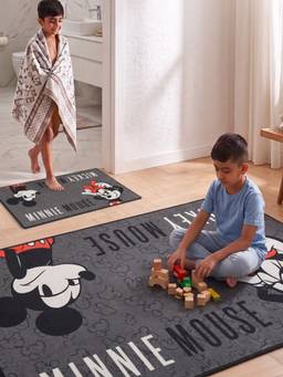 Athom Living - Mickey Carpet And Get Bathmat Free (3x5 feet) (Pack of 2)