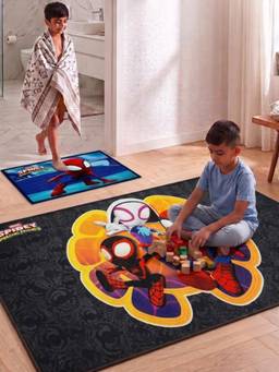 Athom Living - Marvel Spidey Carpet And Get Bathmat Free (3x5 feet) (Pack of 2)