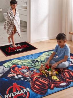 Athom Living - Avengers Carpet And Get Bathmat Free (3x5 feet) (Pack of 2)