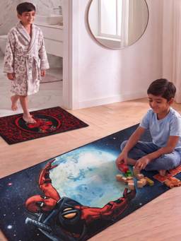 Athom Living - Deadpool Runner Carpet And Get Bathmat Free Multi-Color (2.5x5 feet)