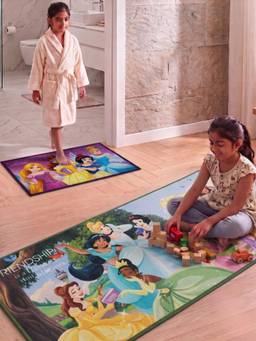 Athom Living - Disney Princess Runner Carpet And Get Bathmat Free Multi-Color (2.5x5 feet)