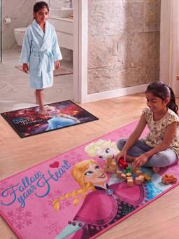Athom Living - Disney Frozen Runner Carpet And Get Bathmat Free (2.5x5 feet)
