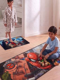 Athom Living - Spiderman Runner Carpet And Get Bathmat Free (2.5x5 feet)