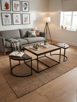 The Home Co - Rattan - Coffee Table Set Of 3