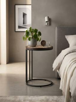 The Home Co - Rattan - Round Side Table