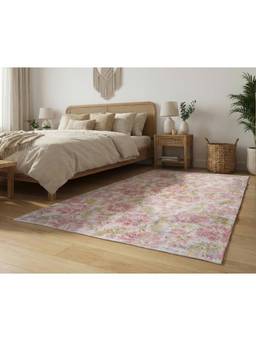 Bungalow and Beyond - Printed Floor Rugs Pink