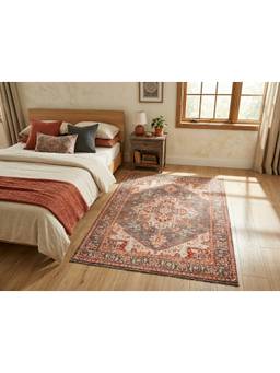 Bungalow and Beyond - Printed Floor Rugs Red
