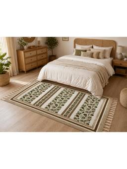 Bungalow and Beyond - Printed Floor Rugs Green