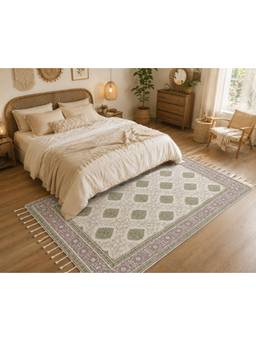 Bungalow and Beyond - Printed Floor Rugs Grey