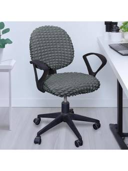 Cortina - Bubble Office Chair Cover Grey (Pack of 2)