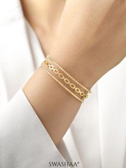 SWASHAA - Cambria 18K Gold Plated Bracelet