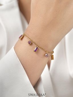 SWASHAA - Multi-Color Regal 18K Gold Plated Bracelet