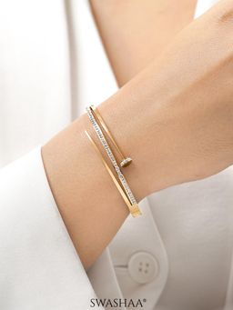 SWASHAA - Gold Nail Studded Bracelet