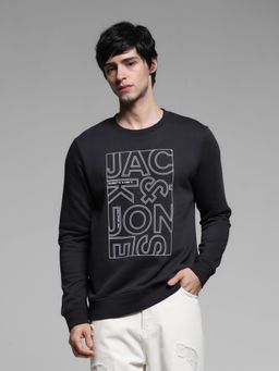 Jack & Jones - Black Regular Fit Sweatshirt