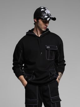 Jack & Jones - Black Oversized Fit Sweatshirt
