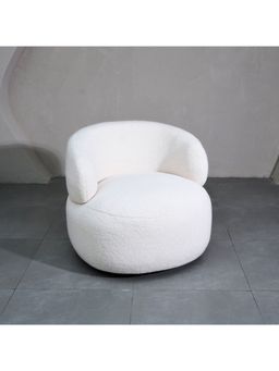 Muun Home - Leia Boucle Swivel Chair - White