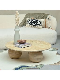 Muun Home - Ceres Travertine Sphere Coffee Table