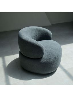 Muun Home - Leia Boucle Swivel Chair - Grey