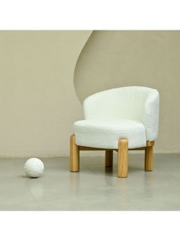 Muun Home - Eloise Chenille Chair - White