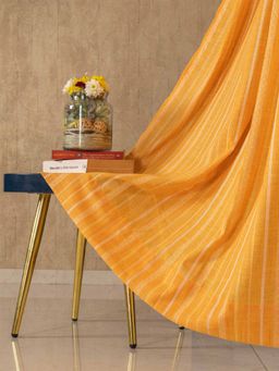 Urban Space - Vertical Weaved Sheer Curtains for Window 5Ft - Yellow