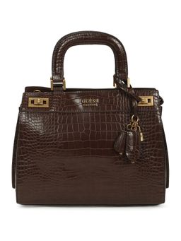 Guess - Katey Luxury Satchel Brown Satchels