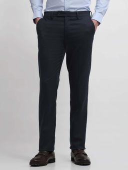 Arrow - Blue Hudson Regular Fit Dobby Trousers