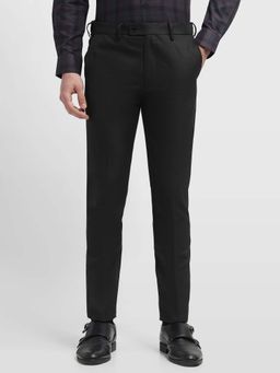 Arrow - Black Jackson Super Straight Fit Dobby Trousers