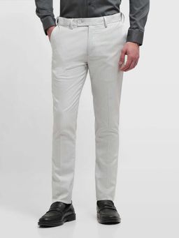 Arrow - Grey Dobby Jackson Super Straight Fit Trousers