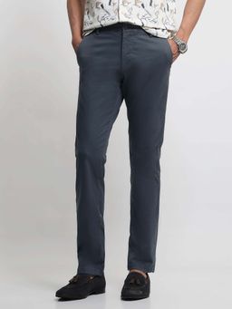 Arrow Sports - Blue Twill Bronson Slim Fit Trousers