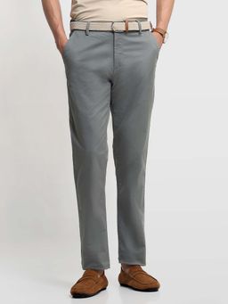 Arrow Sports - Grey Twill Jackson Regular Fit Trousers