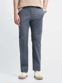 Arrow Sports - Blue Twill Hudson Regular Fit Trousers