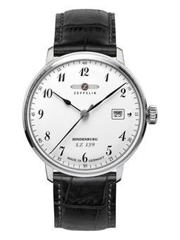 Zeppelin - LZ129 Hindenburg ED 1 Date Analog White Dial Mens Watch-70461