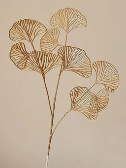 Art Street - Artificial Plants Golden Grass Fake Shrubs Apricot Leaves indoor for Home