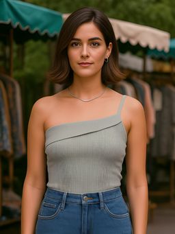 Don’t be basic - Grey Textured Top