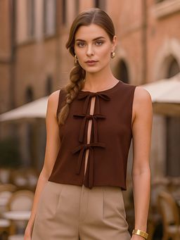 Don’t be basic - Brown Solid Top