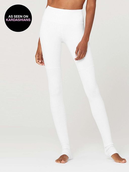 Buy alo High Waist Goddess Leggings White Online