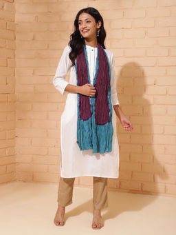 Fabindia - Blue Cotton Woven Stole